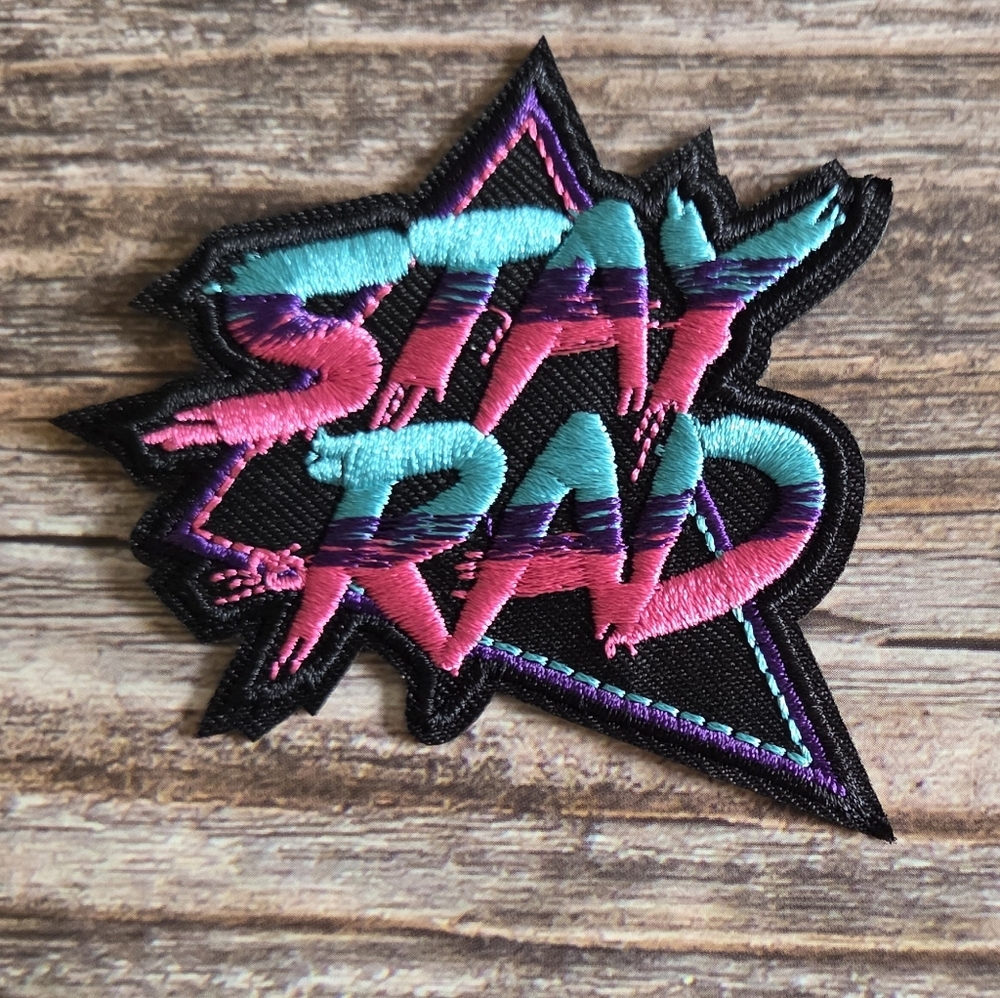 Neon Dayglow 80's Style Vintage Retro 90s Embroidered Iron on Patch